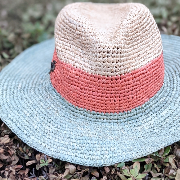 Sun N Sand woven hat tri-color - Picture 2 of 11